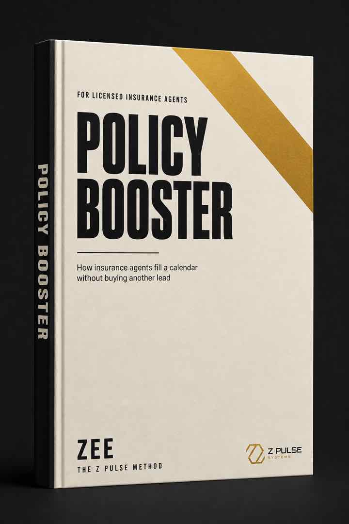 Policy Booster, how insurance agents fill a calendar without buying another lead