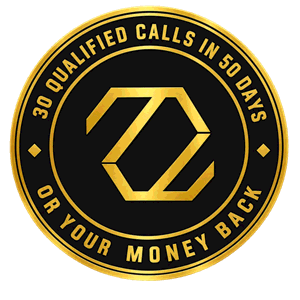 60 qualified appointments in 120 days, or we keep running your system at no cost until you get there, guarantee seal
